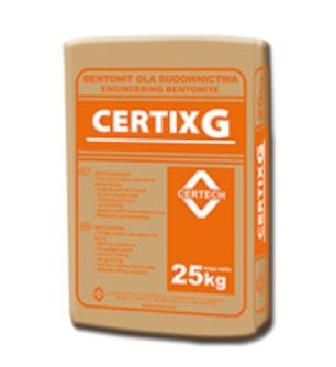 Certix G (płuczka wiertnicza do studni i pomp ciepła) - 25 kg. Certix G (płuczka wiertnicza do studni i pomp ciepła) - 25 kg.