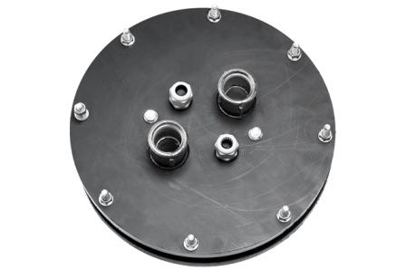 Głowica do studni na rury fi 225 na 2 pompy, przyłącz 2 x 5/4" Głowica do studni na rury fi 225 na 2 pompy, przyłącz 2 x 5/4"